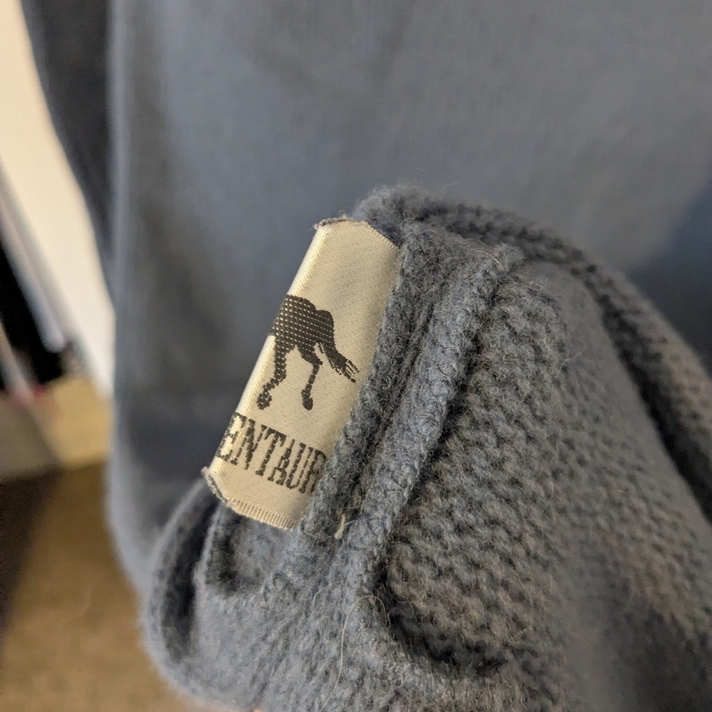 Korean Brand Wool Blend Turtleneck Sweater Dress Baby Centaur Blue Rosette Small - Picture 5 of 7